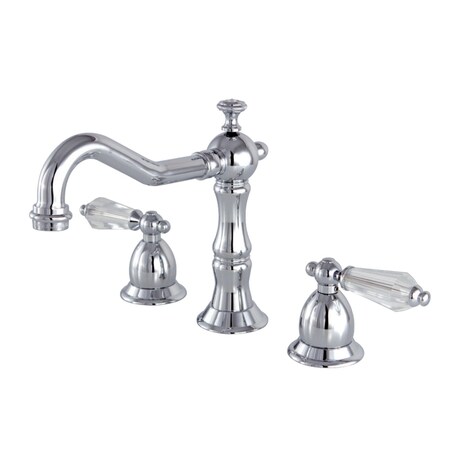 Kingston Brass KS1971WLL 8" Widespread Bathroom Faucet, Polished Chrome KS1971WLL